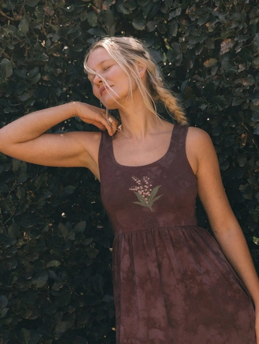 Purusha People Lily Of The Valley Midi Dress - Picture 1 of 5